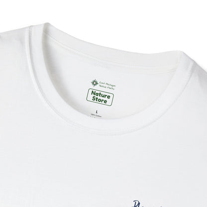 Unisex Softstyle T-Shirt Native Plants for Birds, Pollinators, People, Planet (Back)