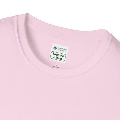 T-Shirt Unisex Softstyle, Native Plants & Butterflies w/EMNP logo