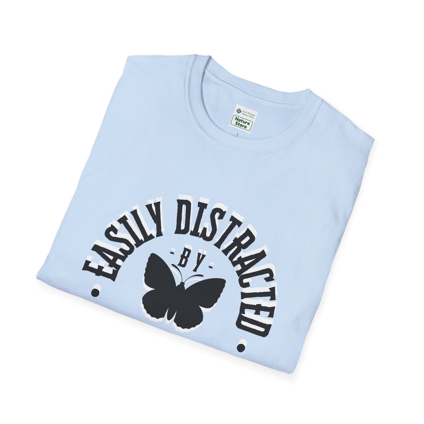 Easily Distracted By Butterflies Soft-Style T-Shirt