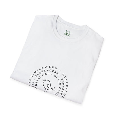 T-Shirt Unisex Softstyle, Native Plants & Birds