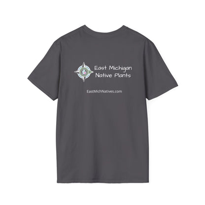 T-Shirt Unisex Softstyle, Native Plants & Butterflies w/EMNP logo