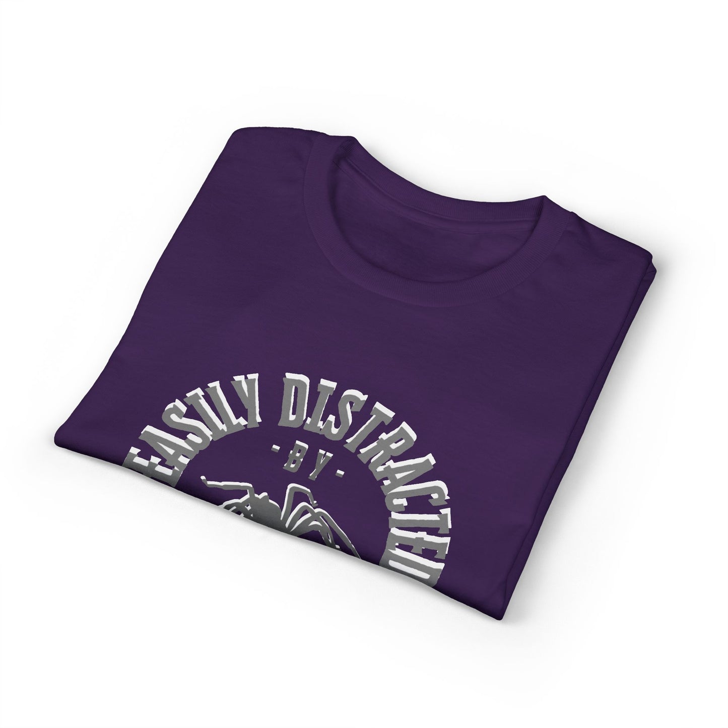 Dry Blend Moisture Wicking Tee "Distracted By Spiders" plus EMNP Logo
