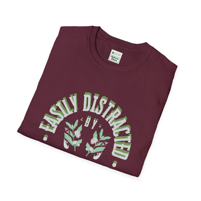 Easily Distracted by Milkweed Soft-Style Tee