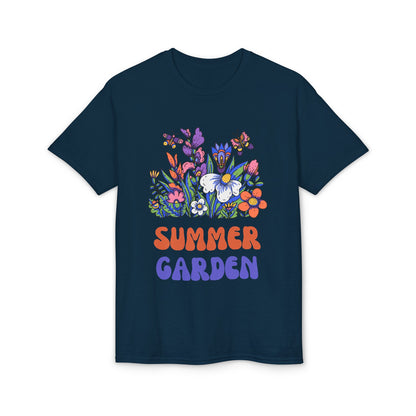 Dry Blend Moisture Wicking Tee Summer Garden w/EMNP Logo on back