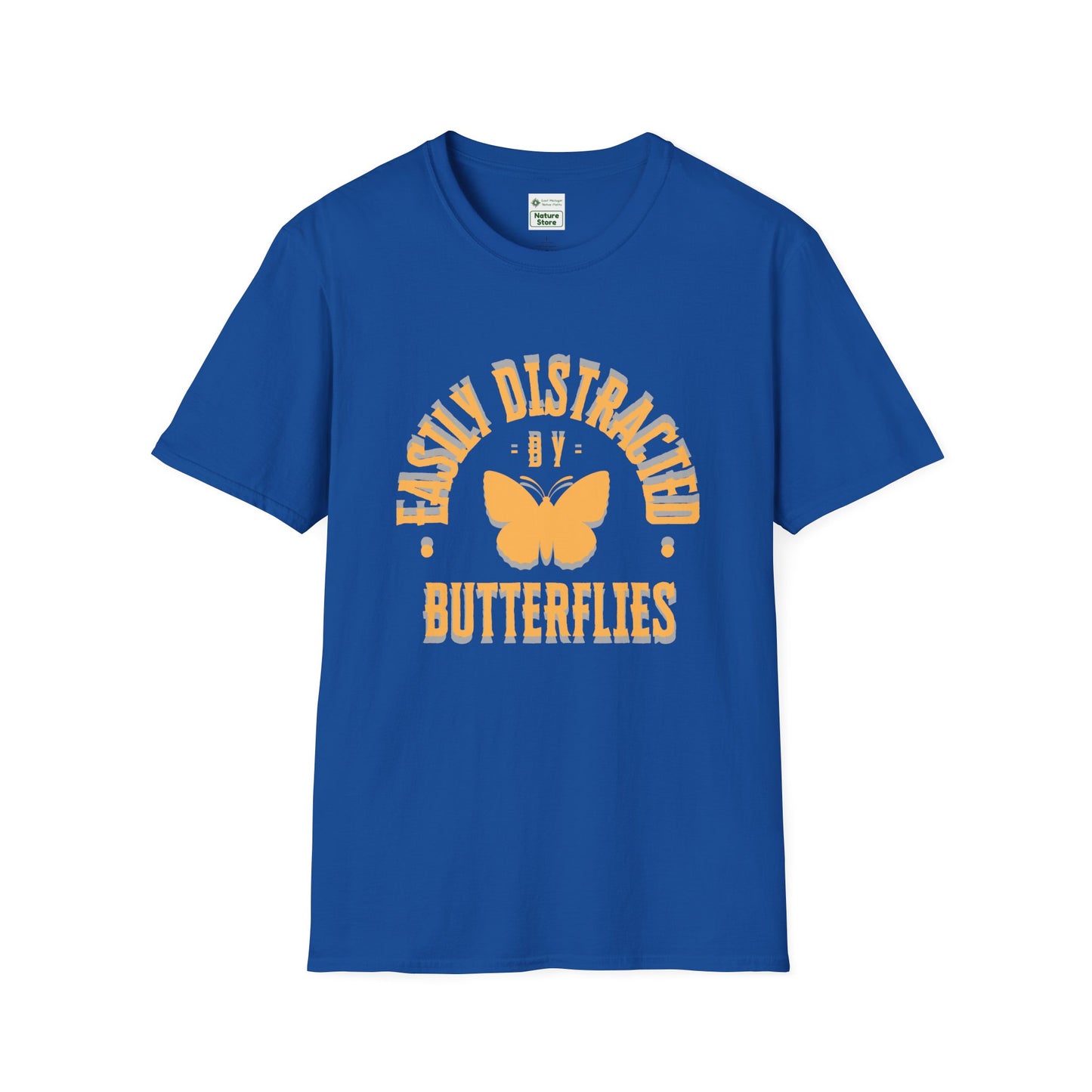 Easily Distracted By Butterflies Soft-Style T-Shirt