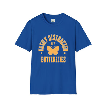 Easily Distracted By Butterflies Soft-Style T-Shirt