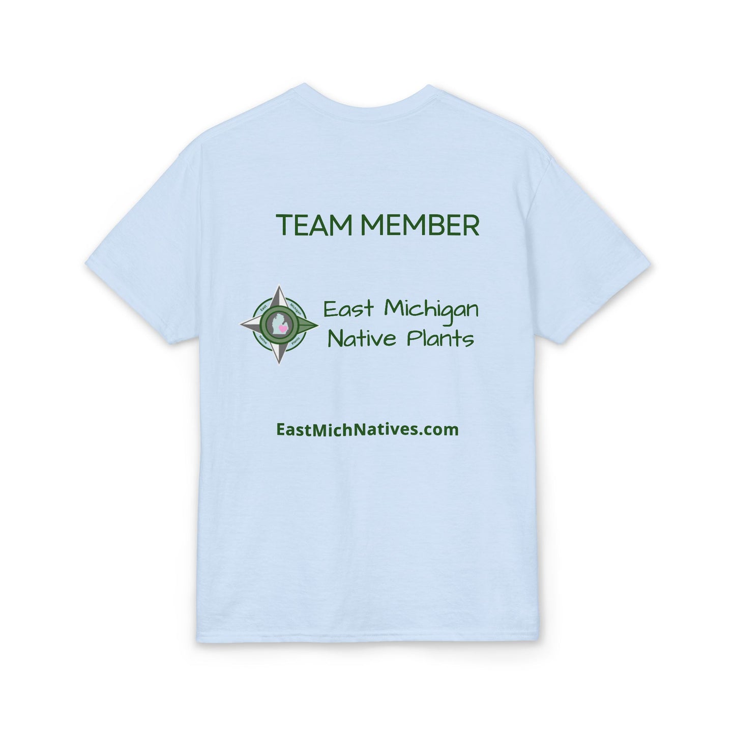 EastMichNatives DryBlend T-Shirt — EMNP Logo Tee for Native Gardeners & Plant Enthusiasts
