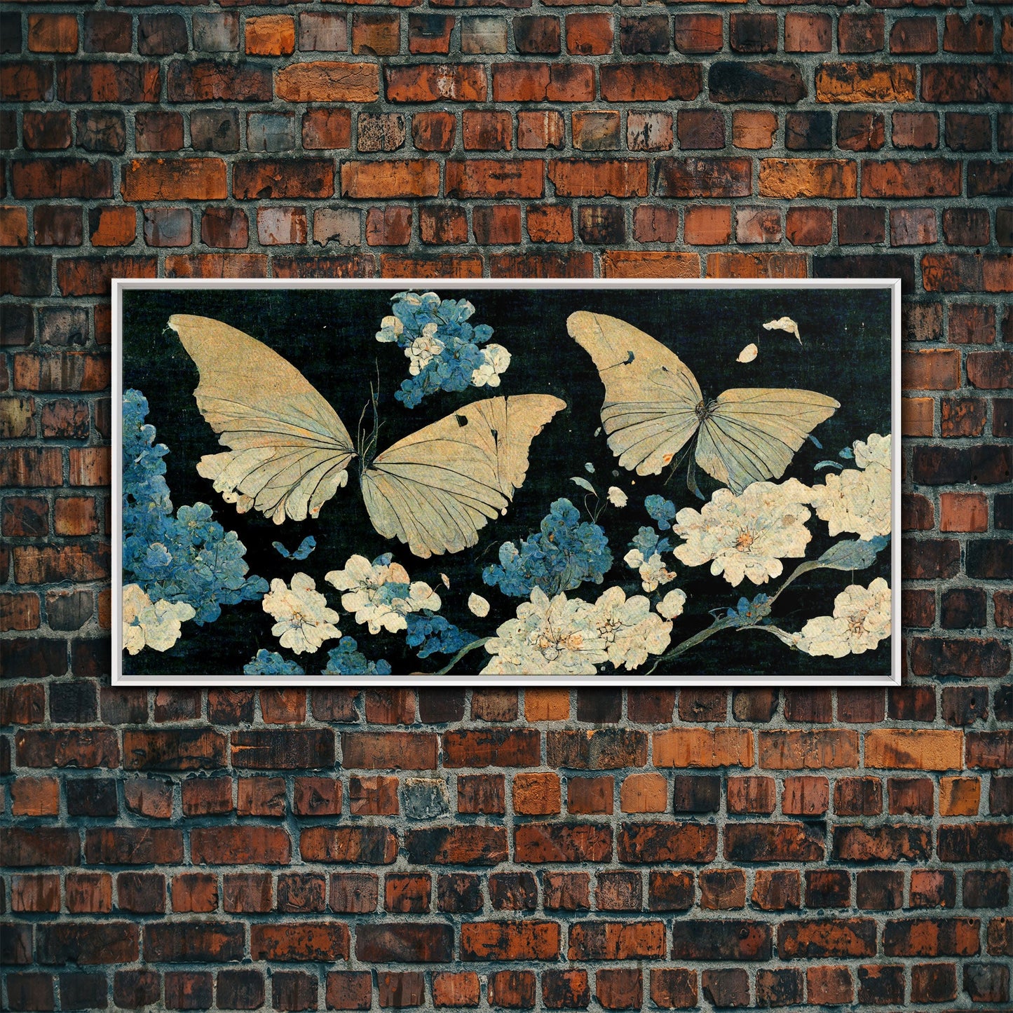 Butterfly canvas part, beautiful butterfly wall art, wall art for girls, living room art, guest room art