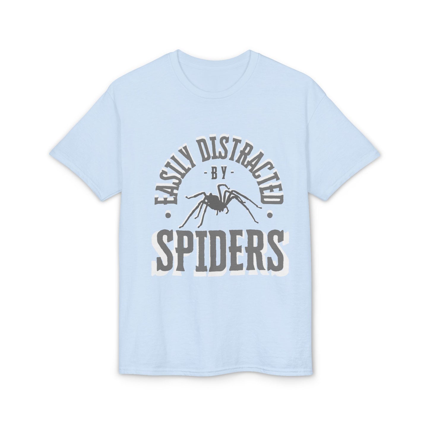 Dry Blend Moisture Wicking Tee "Distracted By Spiders" plus EMNP Logo