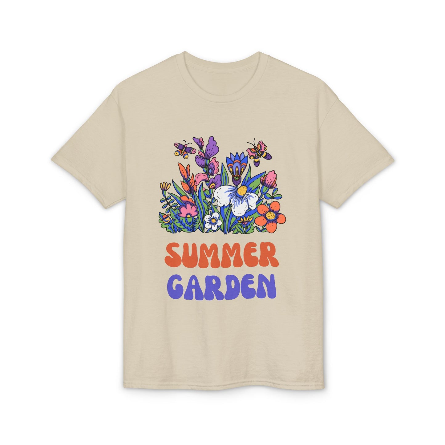 Dry Blend Moisture Wicking Tee Summer Garden w/EMNP Logo on back