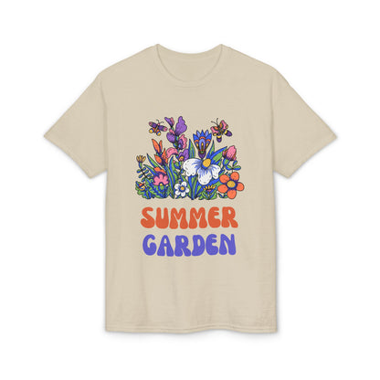 Dry Blend Moisture Wicking Tee Summer Garden w/EMNP Logo on back