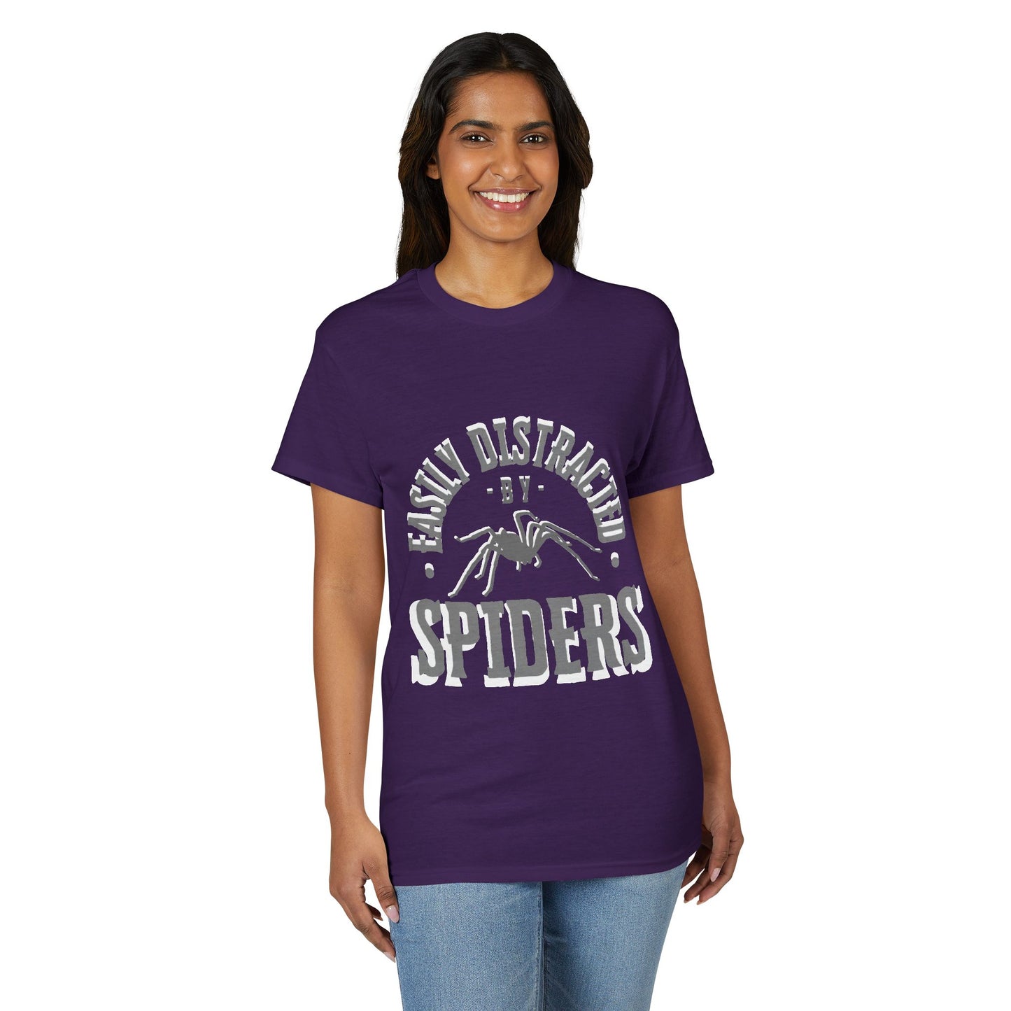 Dry Blend Moisture Wicking Tee "Distracted By Spiders" plus EMNP Logo