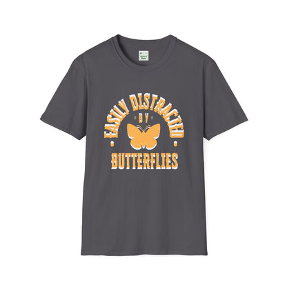Easily Distracted By Butterflies Soft-Style T-Shirt