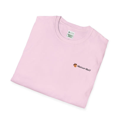 Unisex Softstyle T-Shirt, Native Nut! (Back)