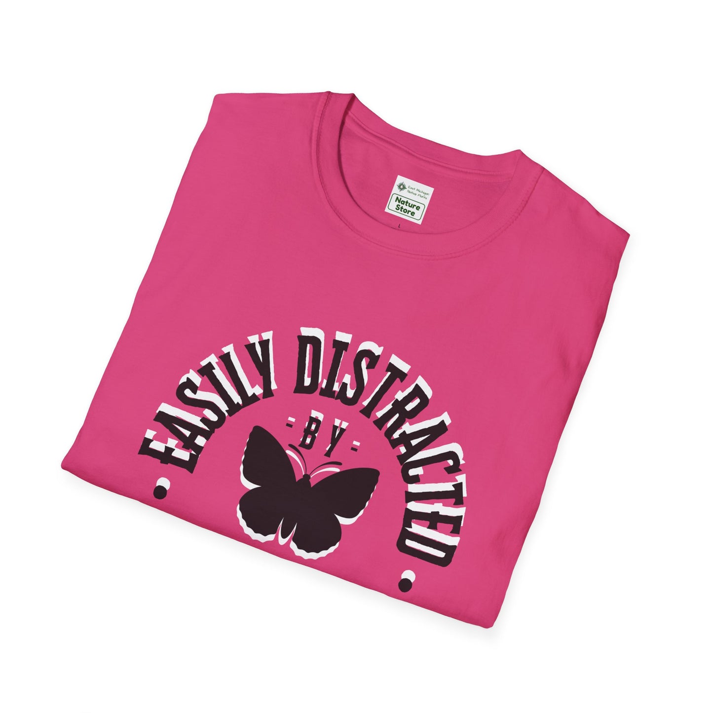 Easily Distracted By Butterflies Soft-Style T-Shirt