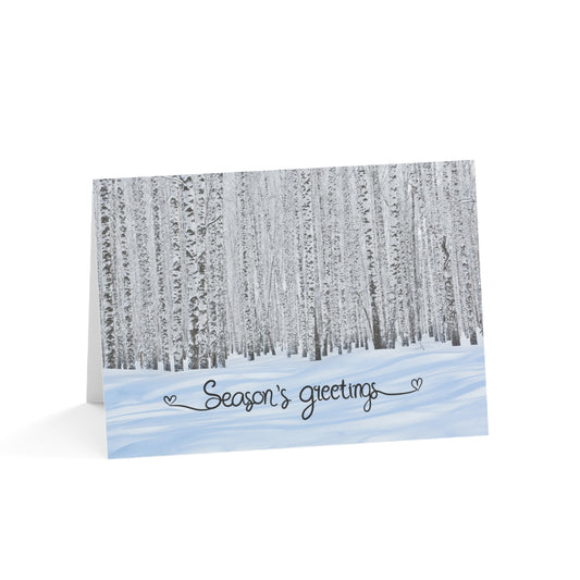 Holiday Cards, Birch Forest (1, 10, 30, and 50pcs)