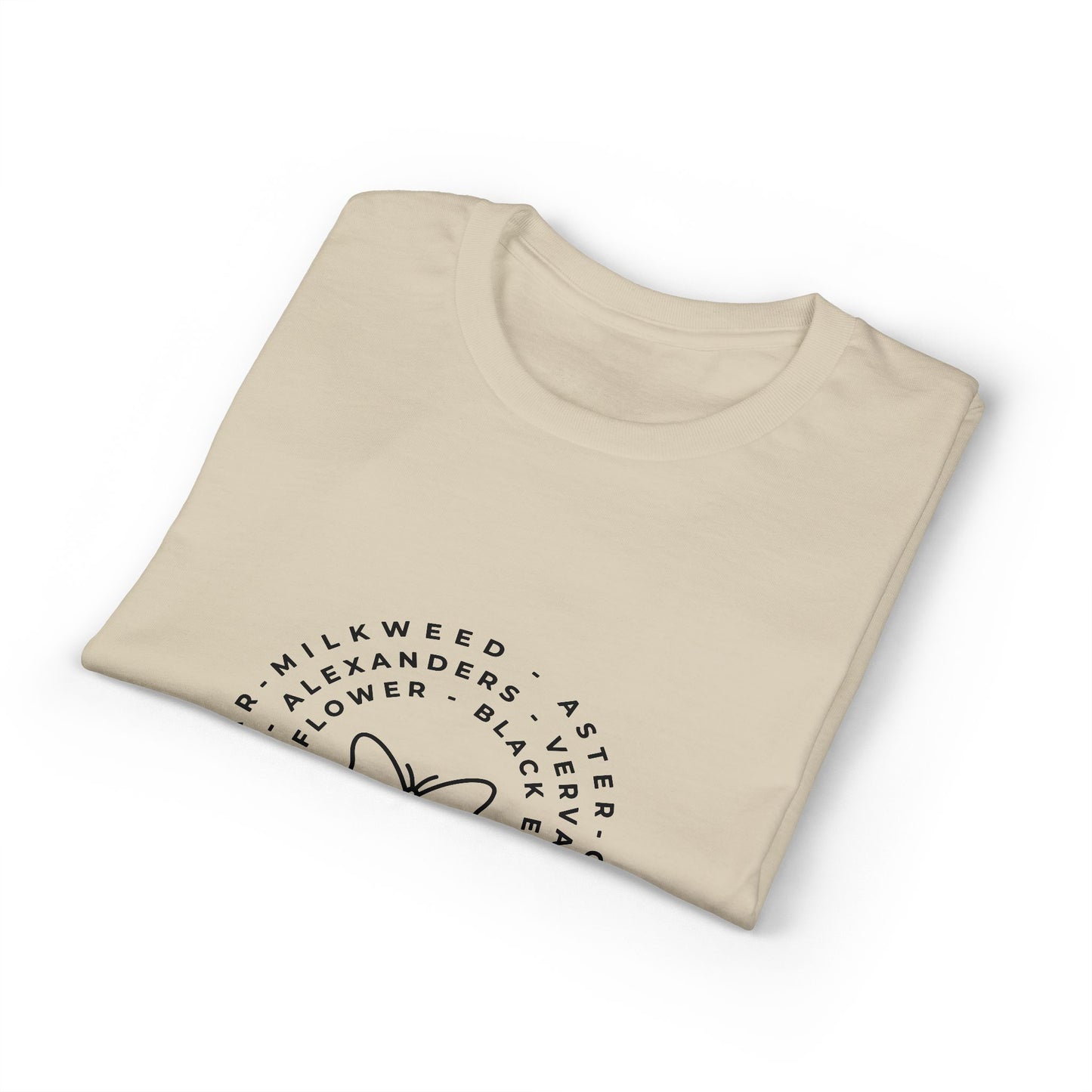Dry Blend Moisture Wicking Tee Native Plants & Butterfly w/EMNP Logo