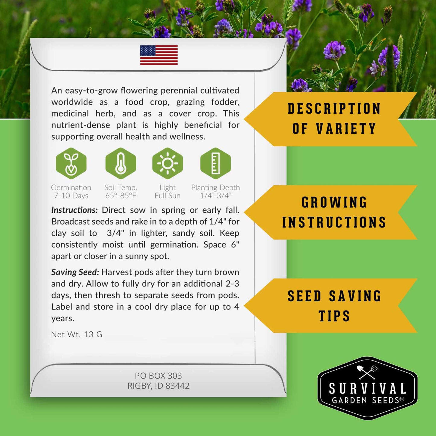 Medicinal Herb Garden - 36 Heirloom Seed Varieties for a Wellness Garden