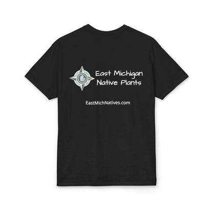 Dry Blend Moisture Wicking Tee Native Plants Make Life Better w/EMNP Logo on back