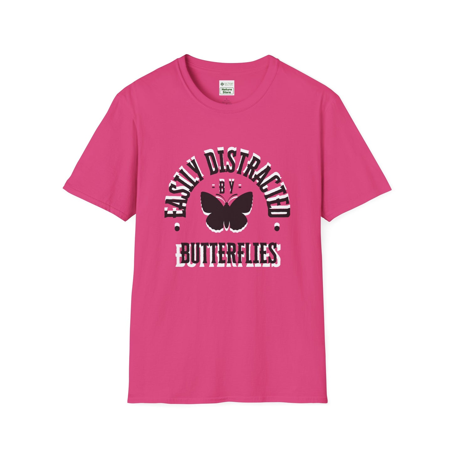 Easily Distracted By Butterflies Soft-Style T-Shirt