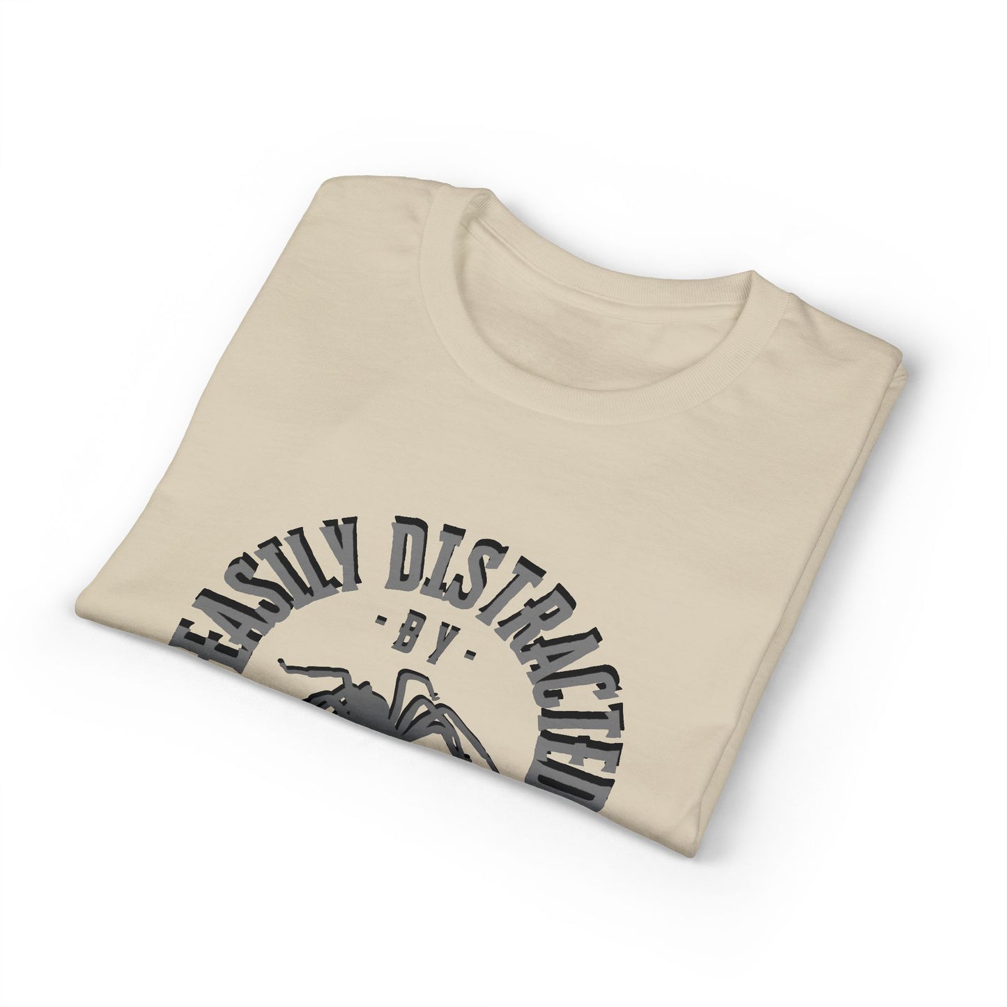 Dry Blend Moisture Wicking Tee "Distracted By Spiders" plus EMNP Logo