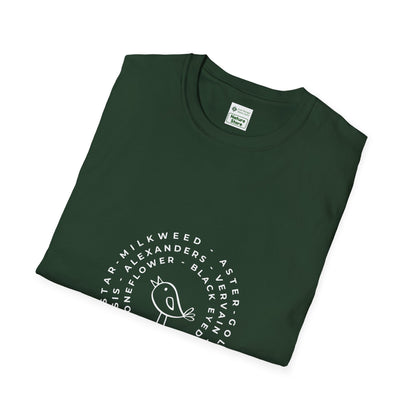 T-Shirt Unisex Softstyle, Native Plants & Birds