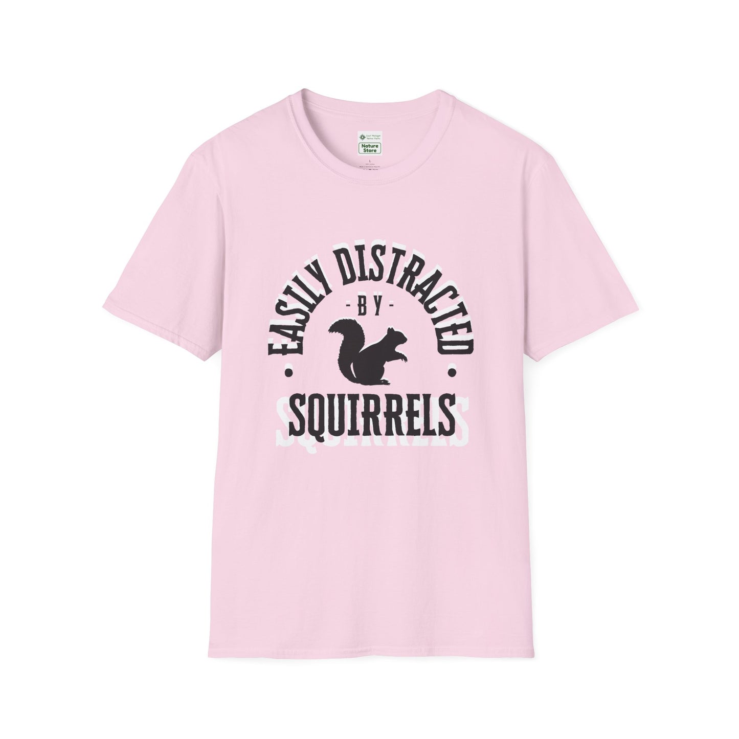 Unisex Softstyle T-Shirt, Distracted by Squirrels