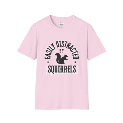 Unisex Softstyle T-Shirt, Distracted by Squirrels