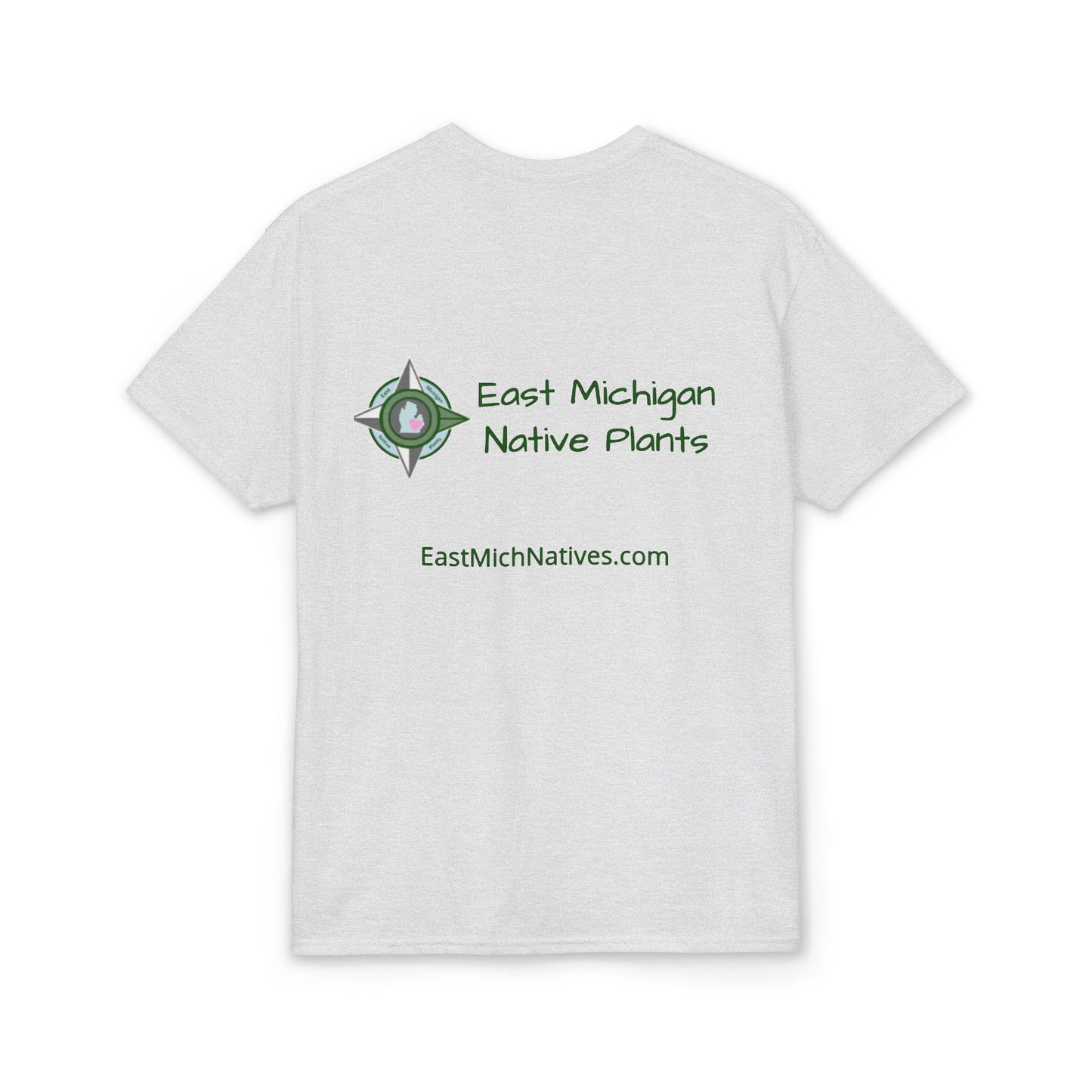EastMichNatives DryBlend T-Shirt — EMNP Logo Tee for Native Gardeners & Plant Enthusiasts