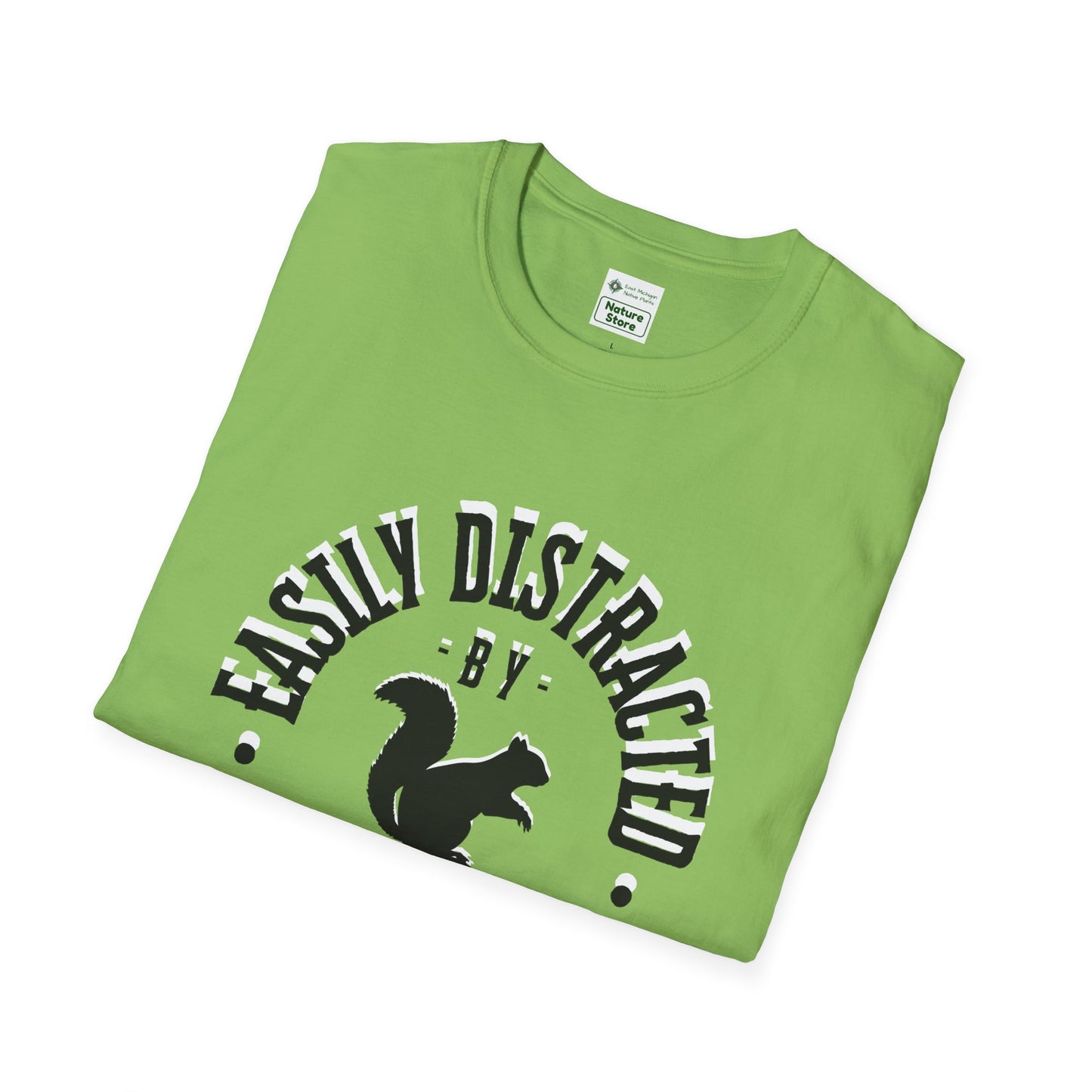 Unisex Softstyle T-Shirt, Distracted by Squirrels