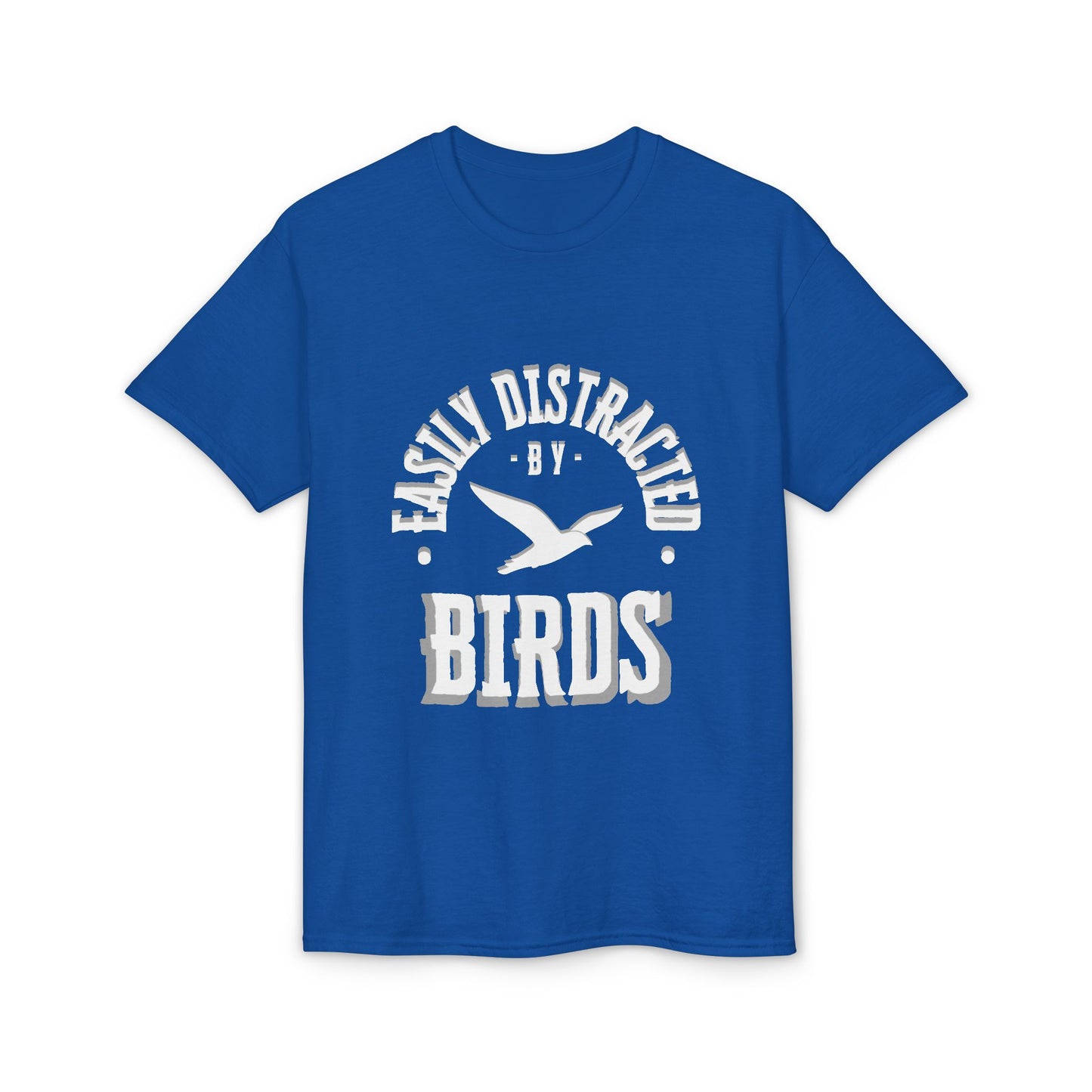 Dry Blend Moisture Wicking Tee "Distracted By Birds" plus EMNP Logo