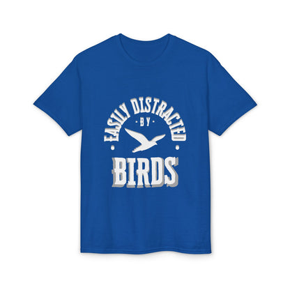 Dry Blend Moisture Wicking Tee "Distracted By Birds" plus EMNP Logo