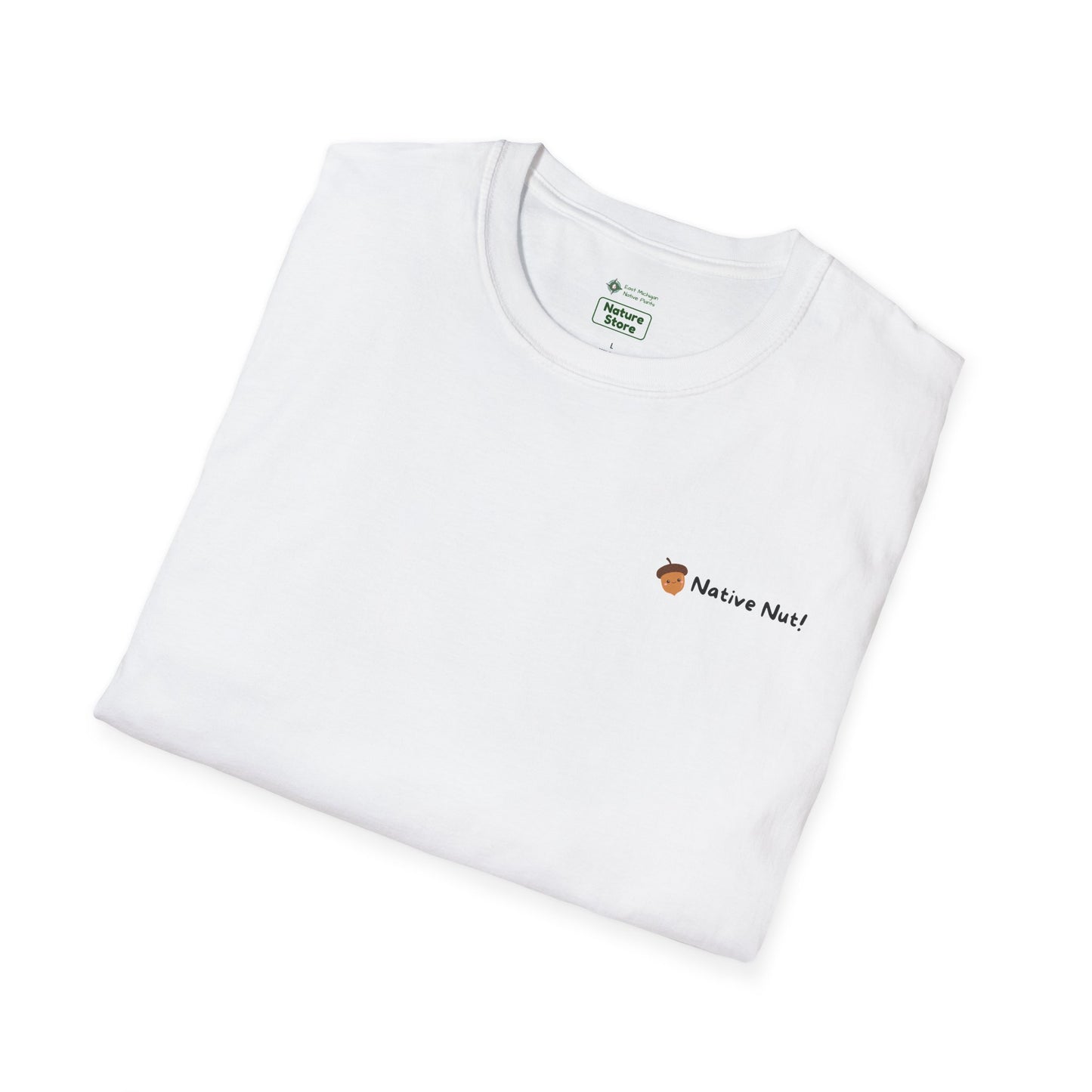 Unisex Softstyle T-Shirt, Native Nut! (Back)