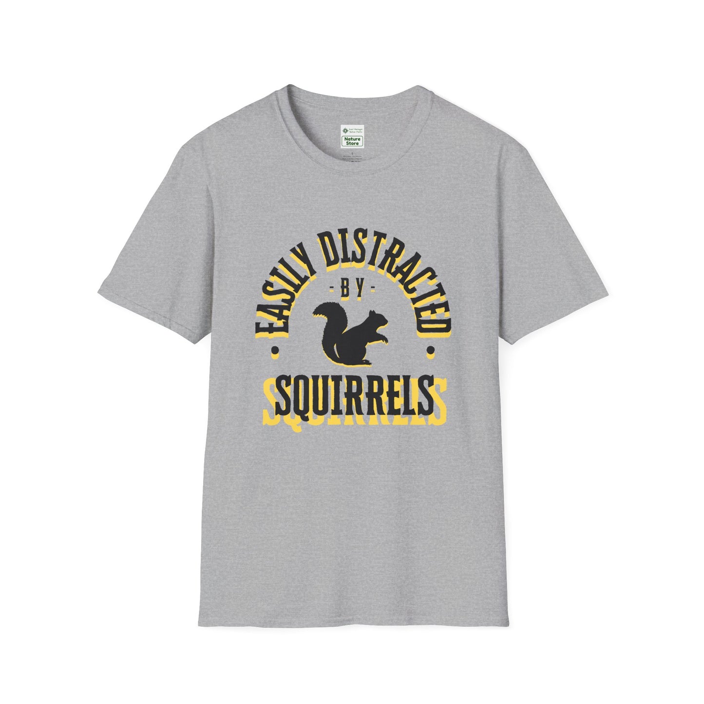 Unisex Softstyle T-Shirt, Distracted by Squirrels