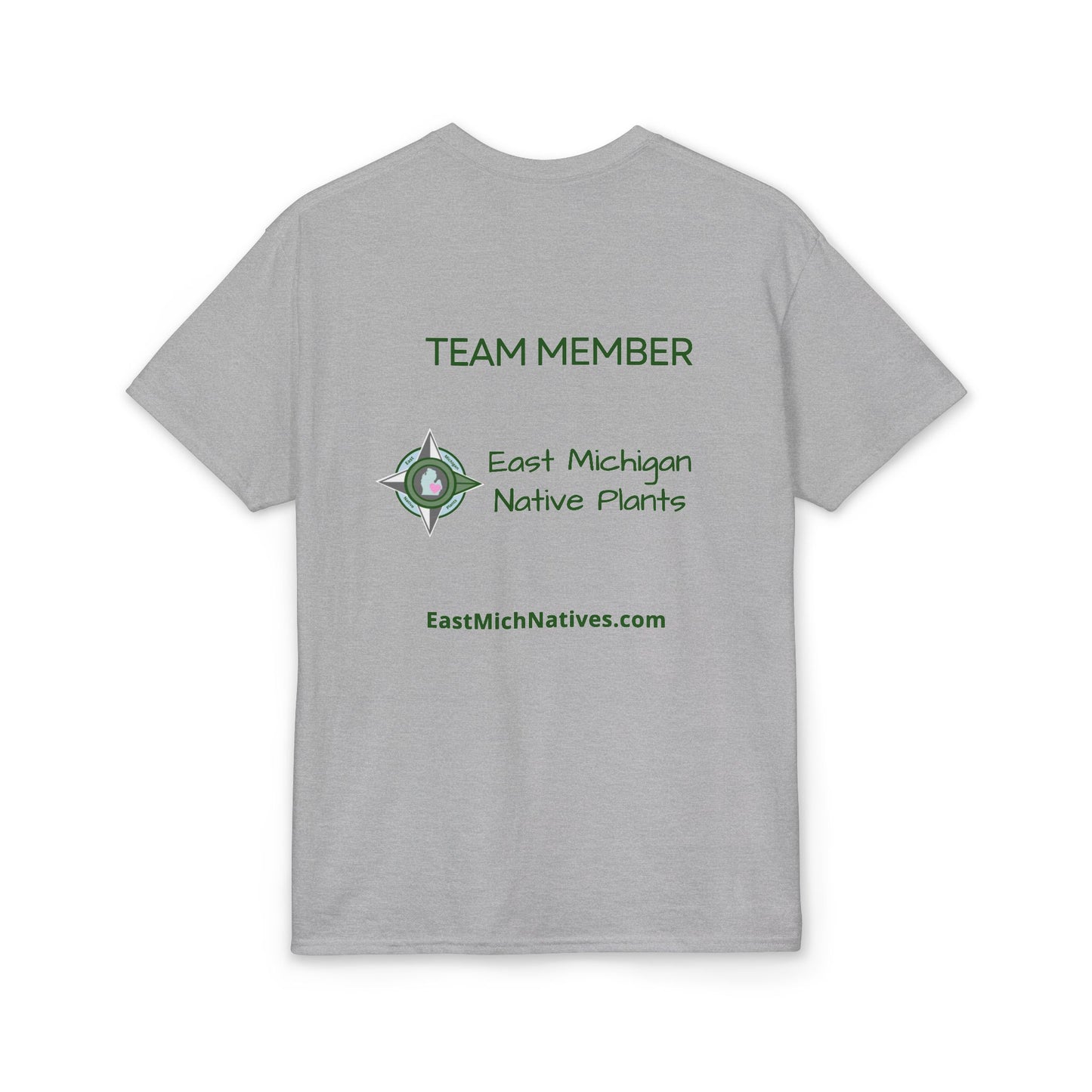 Dry Blend Moisture Wicking Tee Summer Garden w/EMNP Logo on back