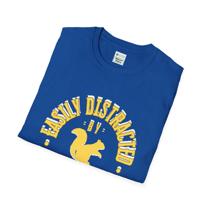 Unisex Softstyle T-Shirt, Distracted by Squirrels