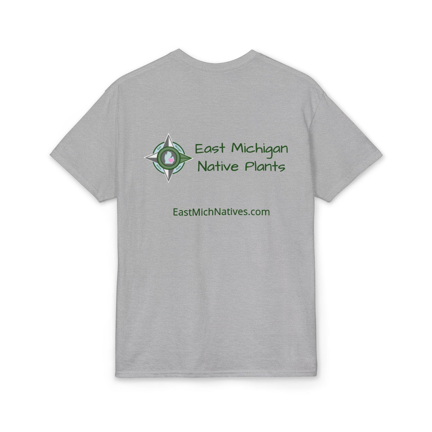 Dry Blend Moisture Wicking Tee Plant Native Plants w/EMNP Logo