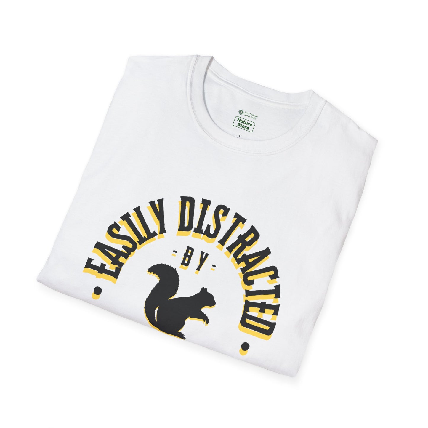 Unisex Softstyle T-Shirt, Distracted by Squirrels