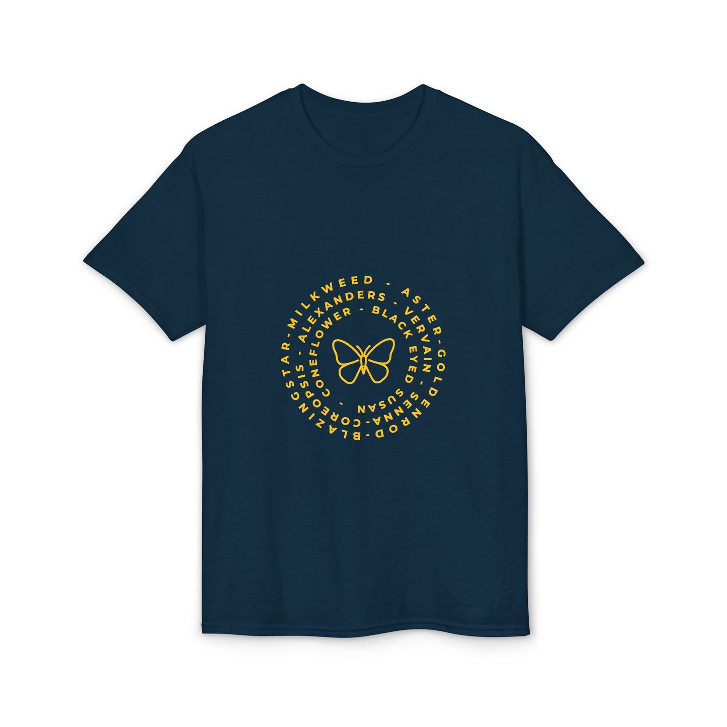 Dry Blend Moisture Wicking Tee Native Plants & Butterfly w/EMNP Logo
