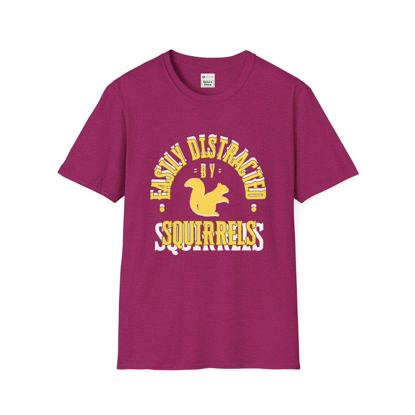 Unisex Softstyle T-Shirt, Distracted by Squirrels