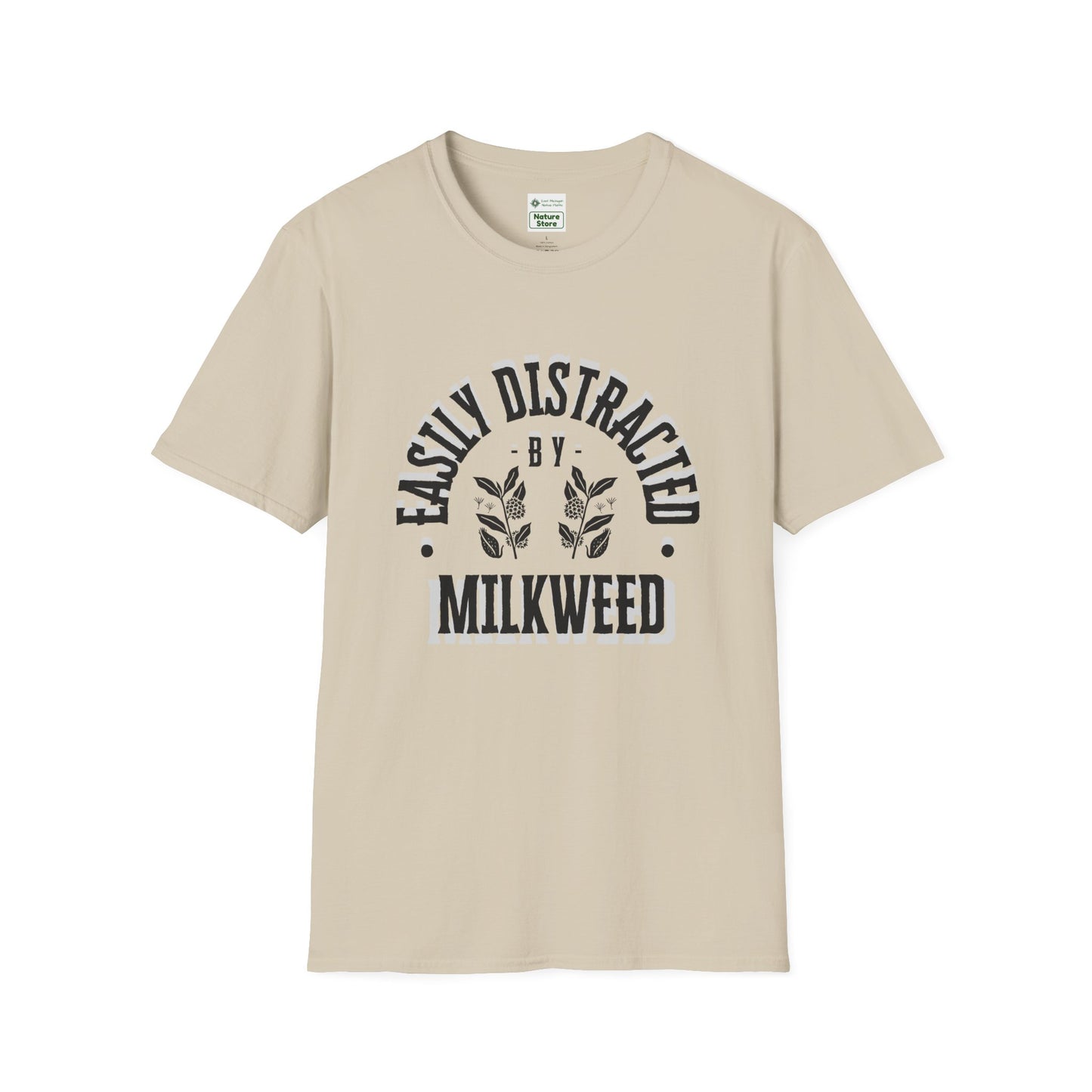 Easily Distracted by Milkweed Soft-Style Tee