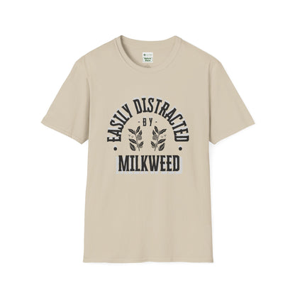 Easily Distracted by Milkweed Soft-Style Tee