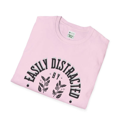 Easily Distracted by Milkweed Soft-Style Tee