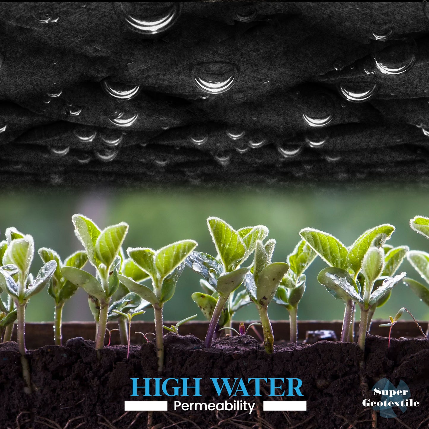 6 oz Non Woven Needle Punched Geotextile Filter Fabric - 50 Year Fabric