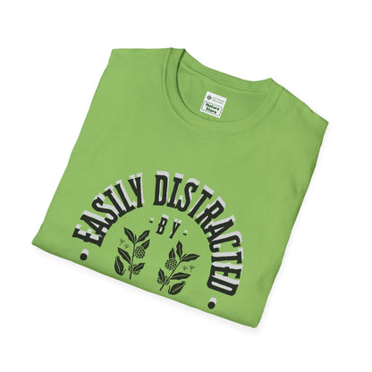 Easily Distracted by Milkweed Soft-Style Tee