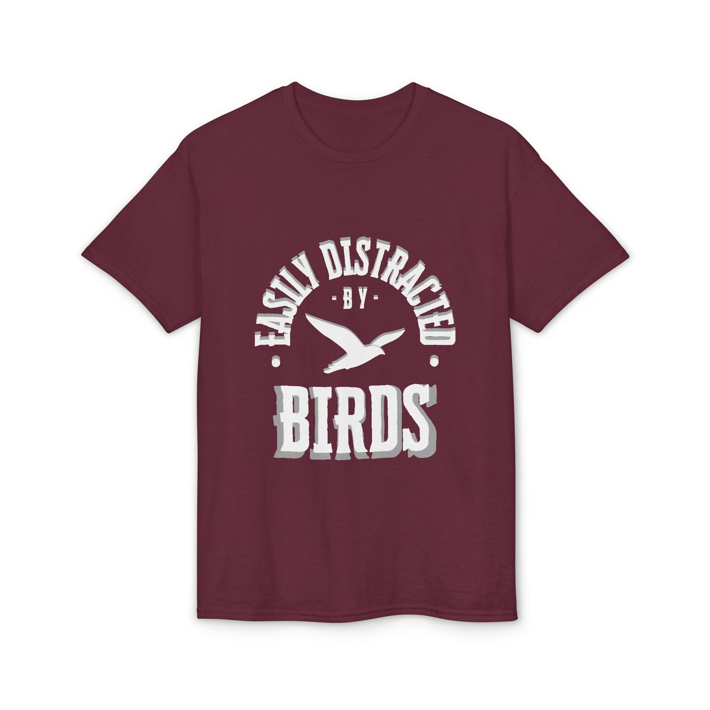 Dry Blend Moisture Wicking Tee "Distracted By Birds" plus EMNP Logo