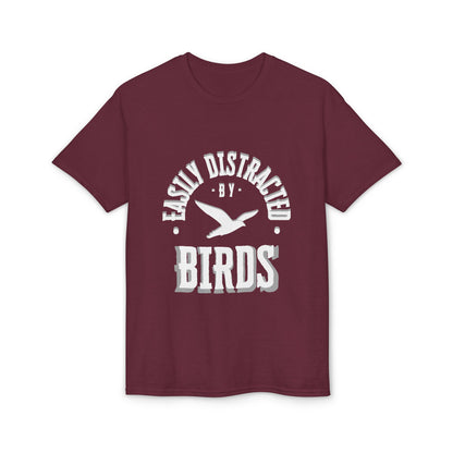 Dry Blend Moisture Wicking Tee "Distracted By Birds" plus EMNP Logo