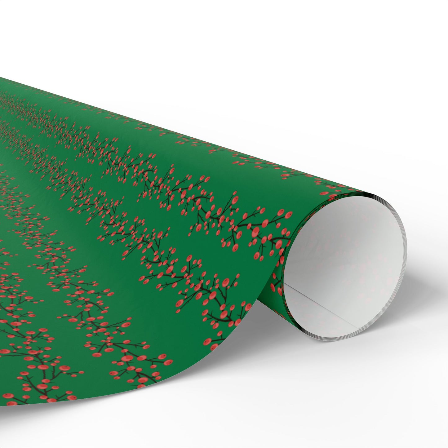 Wrapping Paper, Winterberry - Green