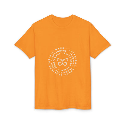 Dry Blend Moisture Wicking Tee Native Plants & Butterfly w/EMNP Logo