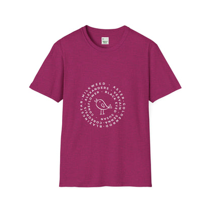 T-Shirt Unisex Softstyle, Native Plants & Birds